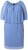 Ulla Popken 848169 Vestido de chiffon evasê Azul claro - Vestidos midi - Vestidos Midi Tamanhos Grandes