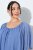 Ulla Popken 848169 Vestido de chiffon evasê Azul claro - Vestidos midi - Vestidos Midi Tamanhos Grandes