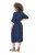 Ulla Popken 848224 Vestido midi com cordão Azul-marinho - Vestidos midi - Vestidos Midi Tamanhos Grandes