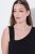 Ulla Popken 848305 Vestido midi sem mangas com decote em V Preto - Vestidos midi - Vestidos Midi Tamanhos Grandes