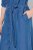 Ulla Popken 848491 Vestido camiseiro Azul ganga - Vestidos midi - Vestidos Midi Tamanhos Grandes
