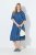 Ulla Popken 848491 Vestido camiseiro Azul ganga - Vestidos midi - Vestidos Midi Tamanhos Grandes
