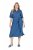 Ulla Popken 848491 Vestido camiseiro Azul ganga - Vestidos midi - Vestidos Midi Tamanhos Grandes