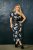 Ulla Popken 848510 Vestido midi floral Preto - Vestidos midi - Vestidos Midi Tamanhos Grandes