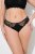 Ulla Popken 848522 Tangas com renda pack de 3 Preto - Cuecas - 