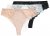 Ulla Popken 848522 Tangas com renda pack de 3 Preto - Cuecas - 