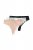 Ulla Popken 848522 Tangas com renda pack de 3 Preto - Cuecas - 
