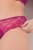 Ulla Popken 848522 Tangas com renda pack de 3 Roxo escuro - Cuecas - 