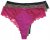 Ulla Popken 848522 Tangas com renda pack de 3 Roxo escuro - Cuecas - 