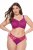 Ulla Popken 848522 Tangas com renda pack de 3 Roxo escuro - Cuecas - 