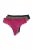 Ulla Popken 848522 Tangas com renda pack de 3 Roxo escuro - Cuecas - 