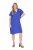 Ulla Popken 848526 Vestido de mistura de linho com bolsos Azul - Vestidos de verão - Vestidos de verão plus size