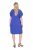 Ulla Popken 848526 Vestido de mistura de linho com bolsos Azul - Vestidos de verão - Vestidos de verão plus size