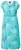 Ulla Popken 848696 Vestido midi estampado com decote em V Turquesa - Vestidos midi - Vestidos Midi Tamanhos Grandes