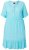 Ulla Popken 848724 Vestido estampado com folhos Turquesa - Vestidos - Vestidos para todos os tamanhos