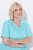 Ulla Popken 848724 Vestido estampado com folhos Turquesa - Vestidos - Vestidos para todos os tamanhos