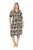 Ulla Popken 848789 Vestido midi estampado com bolsos Azul-marinho - Vestidos midi - Vestidos Midi Tamanhos Grandes