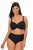 Ulla Popken 848803 Cuecas com renda pack de 3 Preto - Cuecas - 