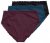 Ulla Popken 848803 Cuecas com renda pack de 3 Bordô - Cuecas - 