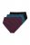 Ulla Popken 848803 Cuecas com renda pack de 3 Bordô - Cuecas - 