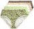 Ulla Popken 848810 Cuecas com padrão animal pack de 5 Taupe - Cuecas - 