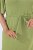 Ulla Popken 848829 Vestido midi de manga curta com cordão Verde claro - Vestidos midi - Vestidos Midi Tamanhos Grandes