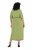 Ulla Popken 848829 Vestido midi de manga curta com cordão Verde claro - Vestidos midi - Vestidos Midi Tamanhos Grandes
