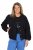 Ulla Popken 848940 Blusão bomber Preto - Jaquetas - Casacos plus size para mulher