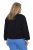 Ulla Popken 848940 Blusão bomber Preto - Jaquetas - Casacos plus size para mulher