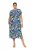 Ulla Popken 848980 Vestido camiseiro floral Lilás - Vestidos midi - Vestidos Midi Tamanhos Grandes
