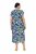 Ulla Popken 848980 Vestido camiseiro floral Lilás - Vestidos midi - Vestidos Midi Tamanhos Grandes