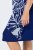 Ulla Popken 849033 Vestido de chiffon de manga curta com decote em V Azul-marinho - Vestidos - Vestidos para todos os tamanhos