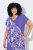 Ulla Popken 849033 Vestido de chiffon estampado Lilás - Vestidos - Vestidos para todos os tamanhos