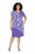 Ulla Popken 849033 Vestido de chiffon estampado Lilás - Vestidos - Vestidos para todos os tamanhos