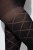 Ulla Popken 849047 Collants com padrão 100 den Preto - Collants & meias - 