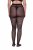 Ulla Popken 849049 Collants às riscas 40 den Preto - Collants & meias - 