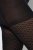 Ulla Popken 849050 Collants aos quadrados Preto - Collants & meias - 