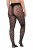 Ulla Popken 849055 Collants com flores Preto - Collants & meias - 