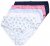 Ulla Popken 849098 Cuecas com flores pack de 5 Azul claro - Cuecas - 