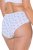 Ulla Popken 849098 Cuecas com flores pack de 5 Azul claro - Cuecas - 