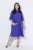 Ulla Popken 849541 Vestido camiseiro de manga curta com cordão Violeta - Vestidos camiseiros - 