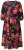 Ulla Popken 849593 Vestido camiseiro floral Azul-marinho - Vestidos maxi - Vestidos maxi plus size para mulher