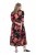 Ulla Popken 849593 Vestido camiseiro floral Azul-marinho - Vestidos maxi - Vestidos maxi plus size para mulher