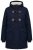 Ulla Popken 849619 Casaco HYPRAR impermeável com forro teddy Azul-marinho - Jaquetas - Casacos plus size para mulher