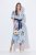 Ulla Popken 849662 Vestido camiseiro floral Branco sujo - Vestidos midi - Vestidos Midi Tamanhos Grandes