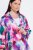 Ulla Popken 849728 Blazer floral em mistura de linho Branco - Blazers e Coletes - Blazers em Tamanhos Grandes