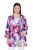 Ulla Popken 849728 Blazer floral em mistura de linho Branco - Blazers e Coletes - Blazers em Tamanhos Grandes