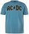 JP1880 849790 AC/DC Classic Logo T-shirt Azul turquesa - T-shirts de bandas - Camisetas de Bandas em Tamanhos Grandes
