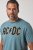 JP1880 849790 AC/DC Classic Logo T-shirt Azul turquesa - T-shirts de bandas - Camisetas de Bandas em Tamanhos Grandes