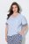 Ulla Popken 849850 Pijama aos quadrados Azul claro - Pijamas/Loungewear - 